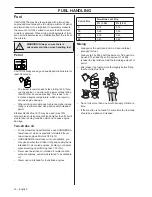 Preview for 14 page of Husqvarna 350BT Operator'S Manual