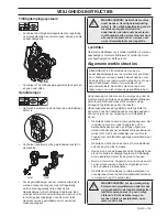 Preview for 135 page of Husqvarna 350BT Operator'S Manual