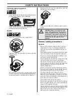 Preview for 8 page of Husqvarna 356 BT X-series Operator'S Manual