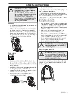 Preview for 9 page of Husqvarna 356 BT X-series Operator'S Manual