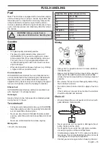 Preview for 19 page of Husqvarna 357XP E-tech Operator'S Manual