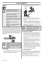 Preview for 20 page of Husqvarna 357XP E-tech Operator'S Manual