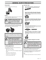 Предварительный просмотр 11 страницы Husqvarna 365 EPA I Operator'S Manual