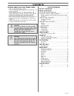 Preview for 3 page of Husqvarna 371K Operator'S Manual