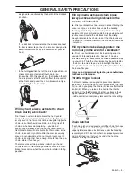 Preview for 55 page of Husqvarna 395 XP W Operator'S Manual