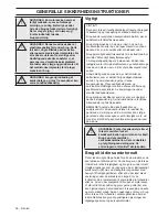 Preview for 36 page of Husqvarna 418 EL 420 EL Operator'S Manual