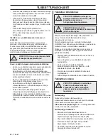 Preview for 86 page of Husqvarna 418 EL 420 EL Operator'S Manual