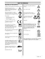 Preview for 99 page of Husqvarna 418 EL 420 EL Operator'S Manual