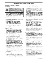 Preview for 103 page of Husqvarna 418 EL 420 EL Operator'S Manual