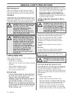 Preview for 108 page of Husqvarna 418 EL 420 EL Operator'S Manual