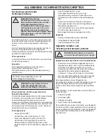 Preview for 133 page of Husqvarna 418 EL 420 EL Operator'S Manual