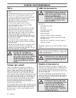 Preview for 278 page of Husqvarna 418 EL 420 EL Operator'S Manual