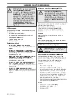 Preview for 280 page of Husqvarna 418 EL 420 EL Operator'S Manual