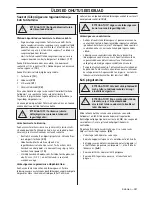 Preview for 281 page of Husqvarna 418 EL 420 EL Operator'S Manual