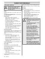 Preview for 282 page of Husqvarna 418 EL 420 EL Operator'S Manual