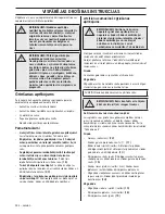 Preview for 324 page of Husqvarna 418 EL 420 EL Operator'S Manual