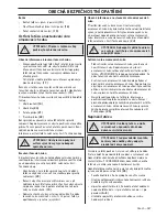 Preview for 347 page of Husqvarna 418 EL 420 EL Operator'S Manual