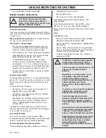 Preview for 348 page of Husqvarna 418 EL 420 EL Operator'S Manual