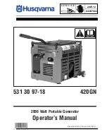 Preview for 1 page of Husqvarna 420 GN Operator'S Manual