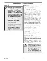 Preview for 6 page of Husqvarna 425 BVS Operator'S Manual