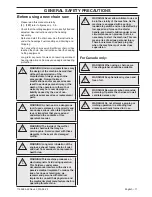 Preview for 11 page of Husqvarna 440 e-series Operator'S Manual