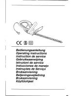 Preview for 2 page of Husqvarna 500 H Operating Instructions Manual