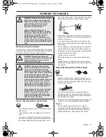 Предварительный просмотр 19 страницы Husqvarna 525 RS Operator'S Manual