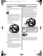 Предварительный просмотр 21 страницы Husqvarna 525 RS Operator'S Manual