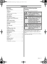 Preview for 3 page of Husqvarna 525BX Operator'S Manual