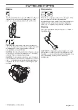 Предварительный просмотр 15 страницы Husqvarna 525HF3S Operator'S Manual