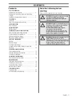 Preview for 3 page of Husqvarna 536LiHE3 Operator'S Manual