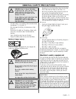 Preview for 9 page of Husqvarna 536LiHE3 Operator'S Manual