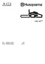 Husqvarna 540i XP Operator'S Manual preview