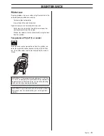 Preview for 35 page of Husqvarna 55 EPA I Operator'S Manual