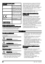 Preview for 48 page of Husqvarna 5791167-01 Operator'S Manual