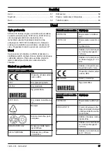 Preview for 57 page of Husqvarna 5791167-01 Operator'S Manual