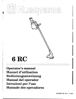 Husqvarna 6 RC Operator'S Manual предпросмотр