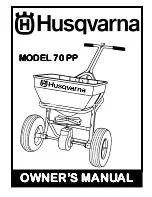 Preview for 1 page of Husqvarna 70 PP Owner'S Manual