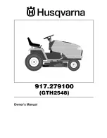 Preview for 1 page of Husqvarna 917.279100 Owner'S Manual