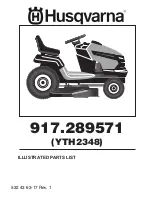 Preview for 1 page of Husqvarna 917.289571 Illustrated Parts List