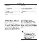 Preview for 3 page of Husqvarna 966004101 Operator And Parts Manual