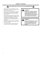 Preview for 6 page of Husqvarna 966004101 Operator And Parts Manual