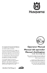 Preview for 1 page of Husqvarna 967 672601-00 Operator'S Manual