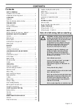 Preview for 3 page of Husqvarna 967285201 Operator'S Manual