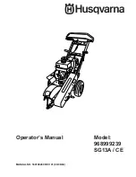 Preview for 1 page of Husqvarna 968999239 Operator'S Manual