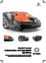 Предварительный просмотр 1 страницы Husqvarna AUTOMOWER 550 EPOS Operator'S Manual