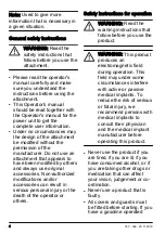 Preview for 4 page of Husqvarna BA101 Operator'S Manual