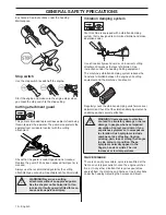 Preview for 10 page of Husqvarna BC2145 Operator'S Manual