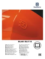 Husqvarna BLi110 Operator'S Manual preview