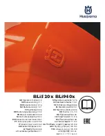 Husqvarna BLi520x Operator'S Manual preview